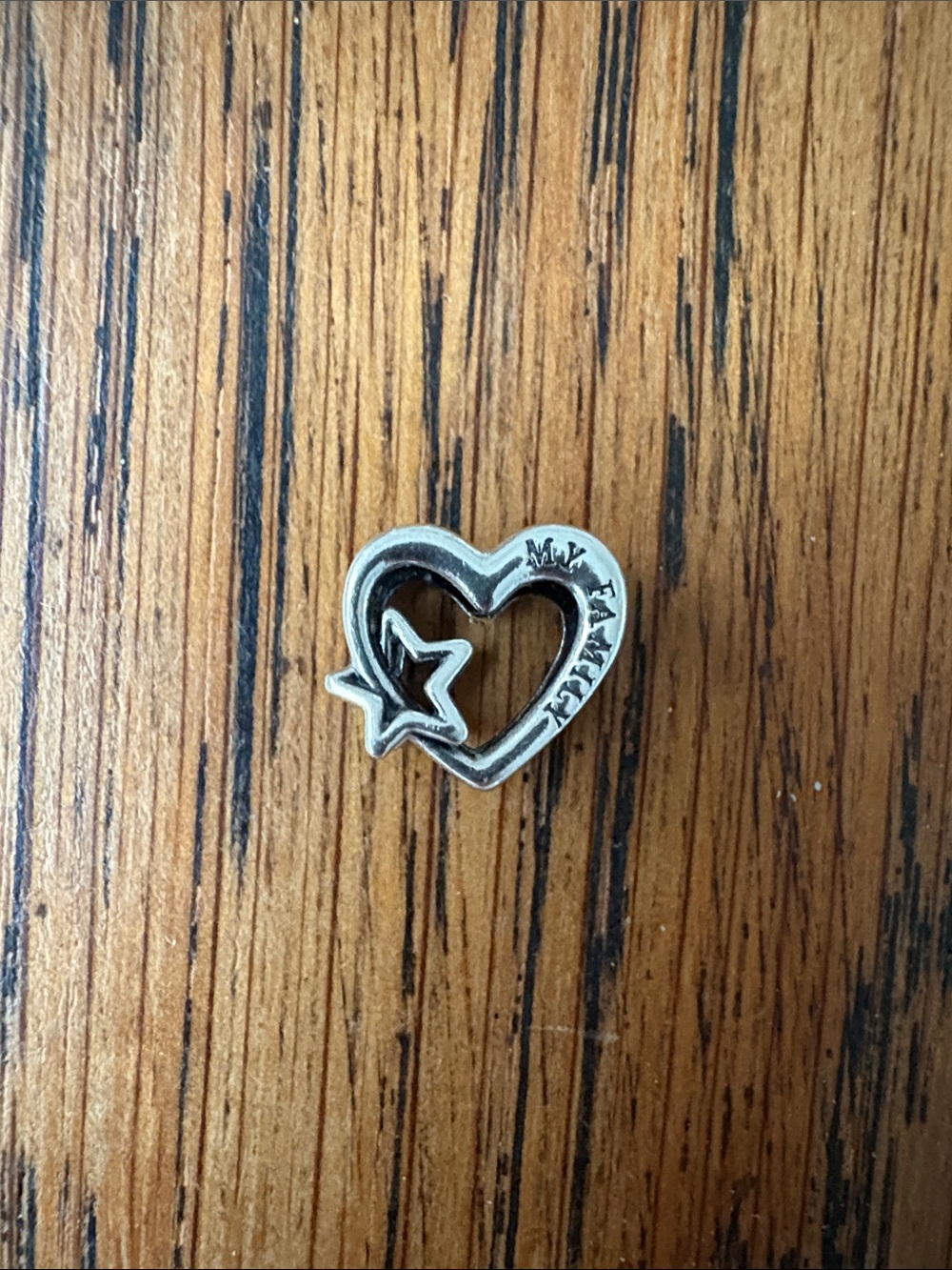 Pandora Silver My Universe My Family Heart with Star Charm with box